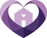 Compassion Care heart and home logo mark