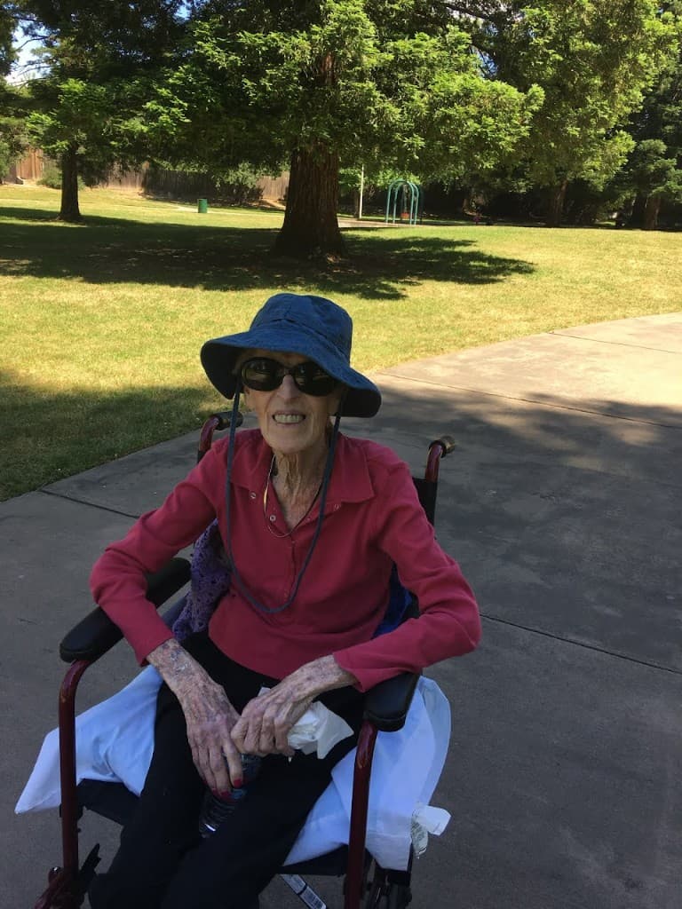 Older adult reading with a therapy dog on their lap